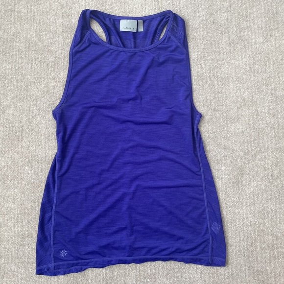 Athleta Tank Tops Womens XS Purple Orange Teal Lot of 3 Active Workout Shirts - Picture 2 of 11